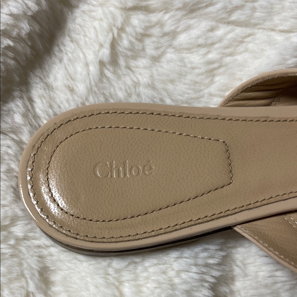 Chloé Lauren Scalloped Leather Mary Jane Mules - Picture 2 of 8